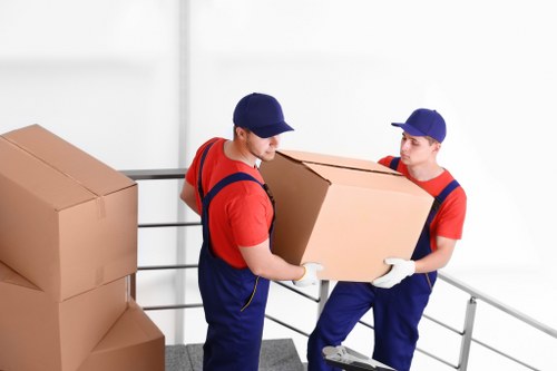 Students using secure storage solutions in Cambridgeheath