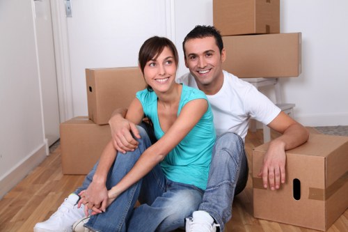 Preparing furniture for storage in Cambridgeheath with protective wrapping